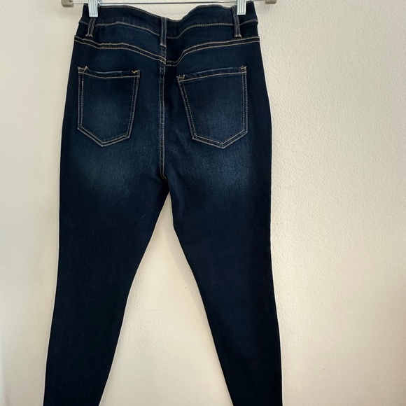 Time and Tru Navy High Rise Skinny Jeans - Picture 6 of 7